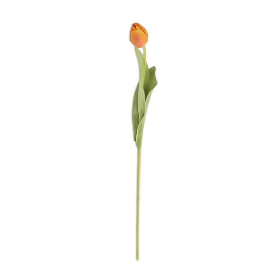 26.75 Inch Orange Silk Real Touch Tulip Stem