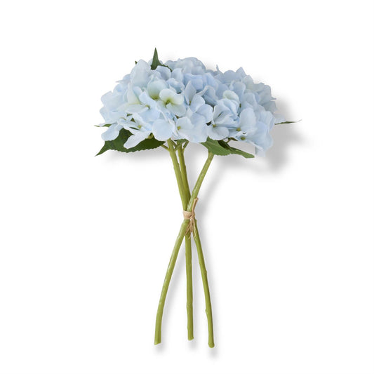 15 Inch Blue Real Touch Hydrangea Bundle