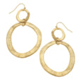 Double O Hanging Earring