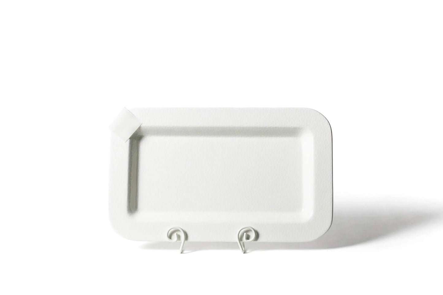White Dot Rectangle Platter