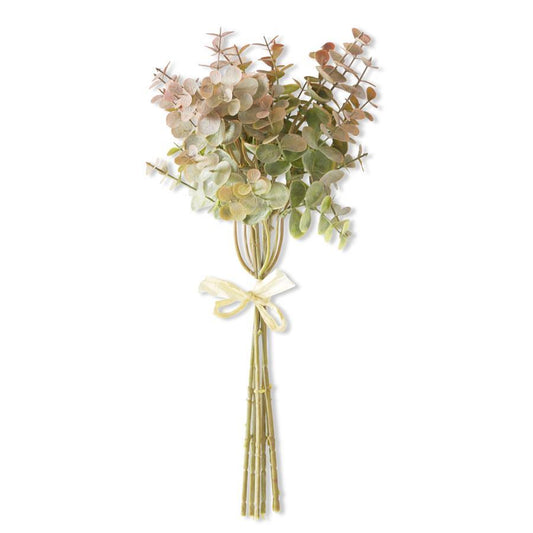 14.5 Inch Green & Gold Eucalyptus Bundle (6 Stems)
