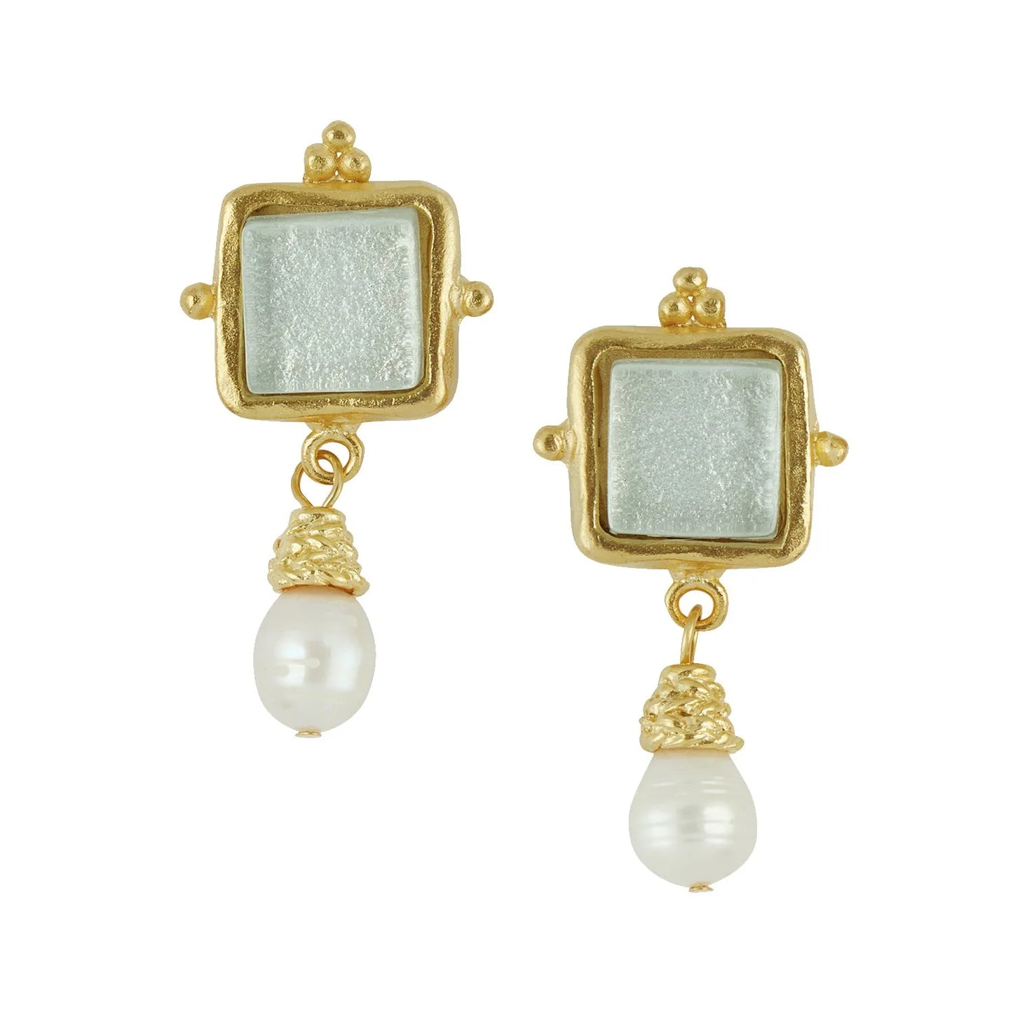 Madeline Pearl Drop Earrings - Pearl