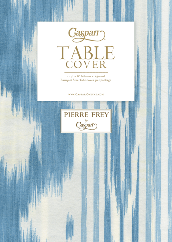 Toile De Nantes Blue-Paper Linen Print Airlaid Tablecover 5.2'X8.2'