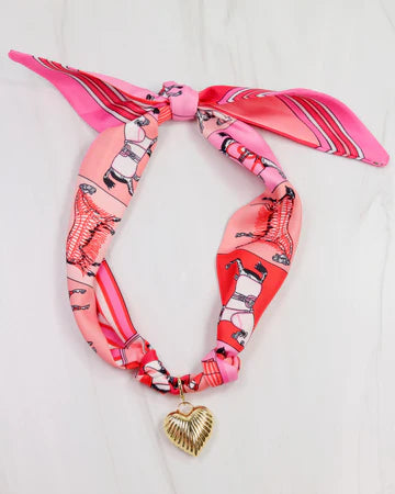Carolina Hill - pink scarf necklace