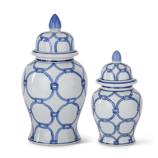 Blue & White Ceramic Ginger Jars
