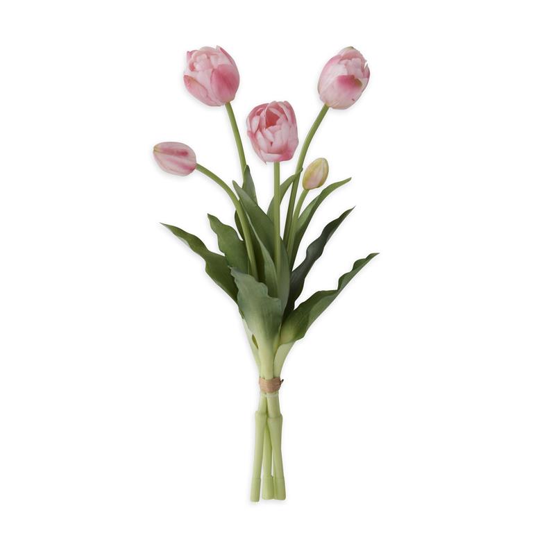 15 Inch  Real Touch Tulip Bud & Bloom Bundle