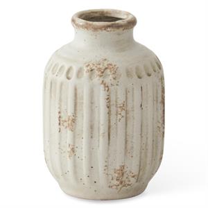 Weathered Cream Ceramic Bud Vases