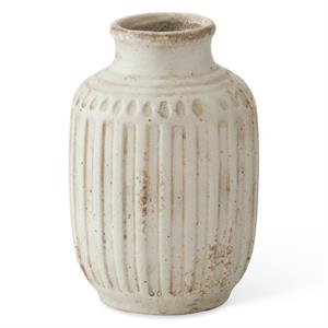 Weathered Cream Ceramic Bud Vases