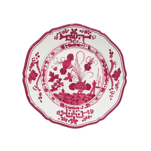 VIDA Faenza 9" Salad Plate - Deep Pink and White 3418