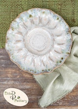 Handcrafted Egg Platter-Eyelet White