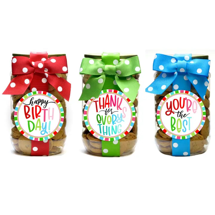 Chocolate Chip Cookie Jar Assort - Thanks, Birthday, Best