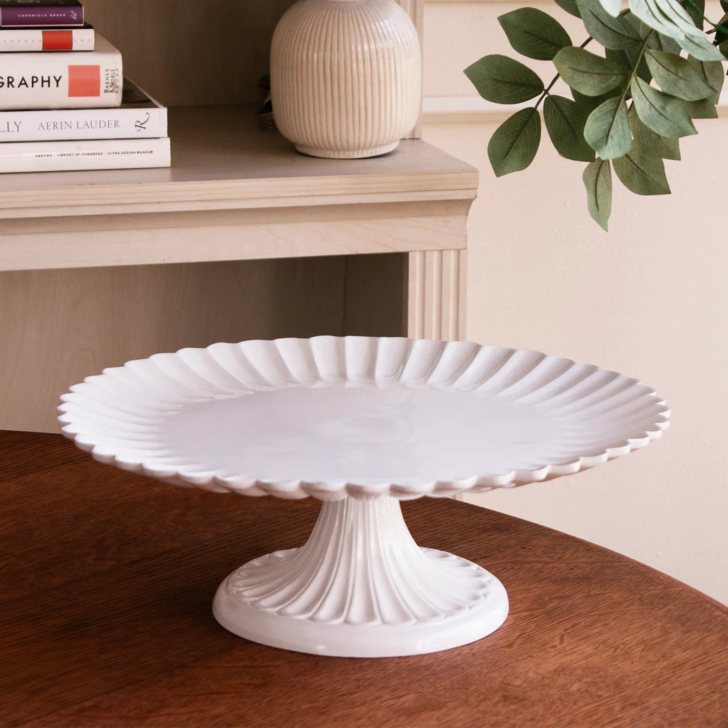 VIDA Vienna Pedestal Cake Plate White 3162