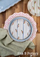 Cottage Stripe Salad Plate