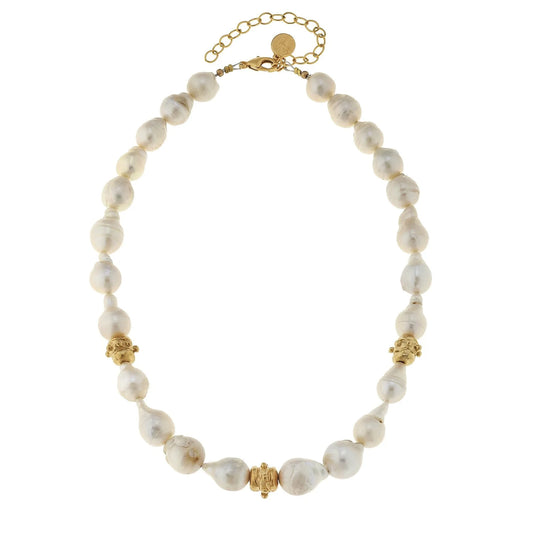 Baroque Pearl Bailey Necklace 3406