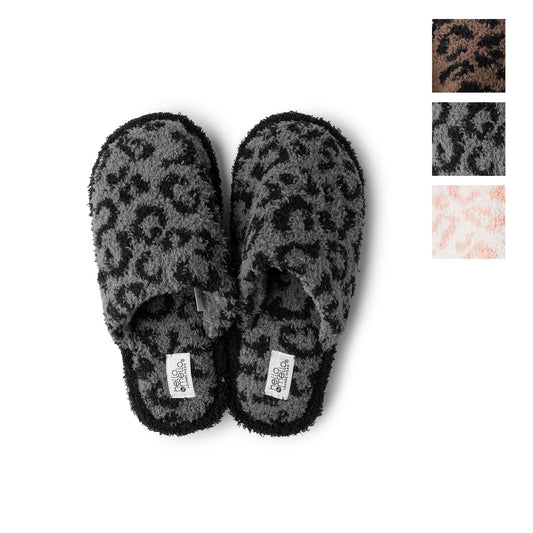S/M Charcoal Cat Nap Slippers