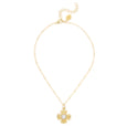 Pearl Texture Cross Dainty Necklace