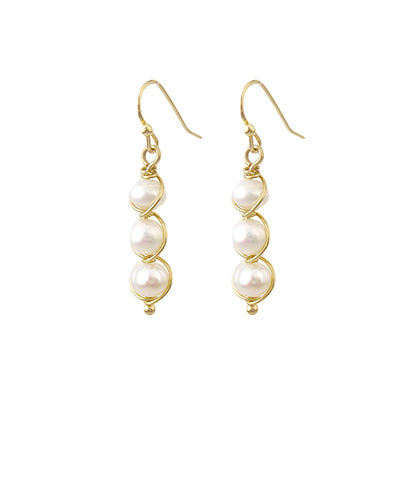 Sweet Pea Pearl Drop Earring