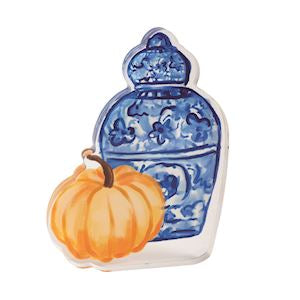 Jar & Pumpkin  Topiary Acrylic Sitter