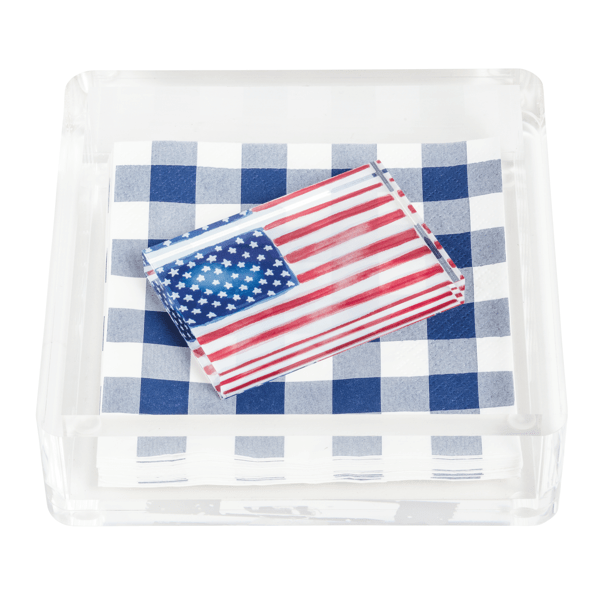 Flag Napkin Holder And Weight Set