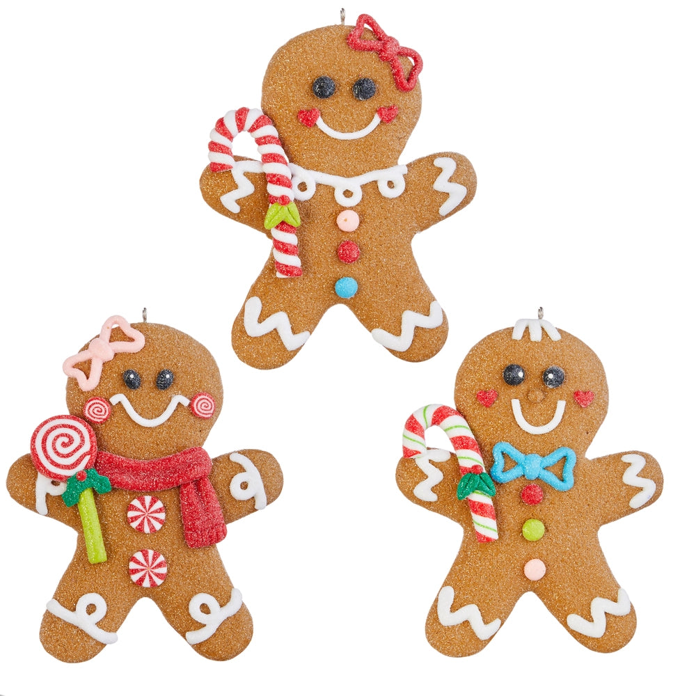 5" Gingerbread Man Ornament Assorted