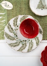 Christmas Dip Bowl - Christmas Red