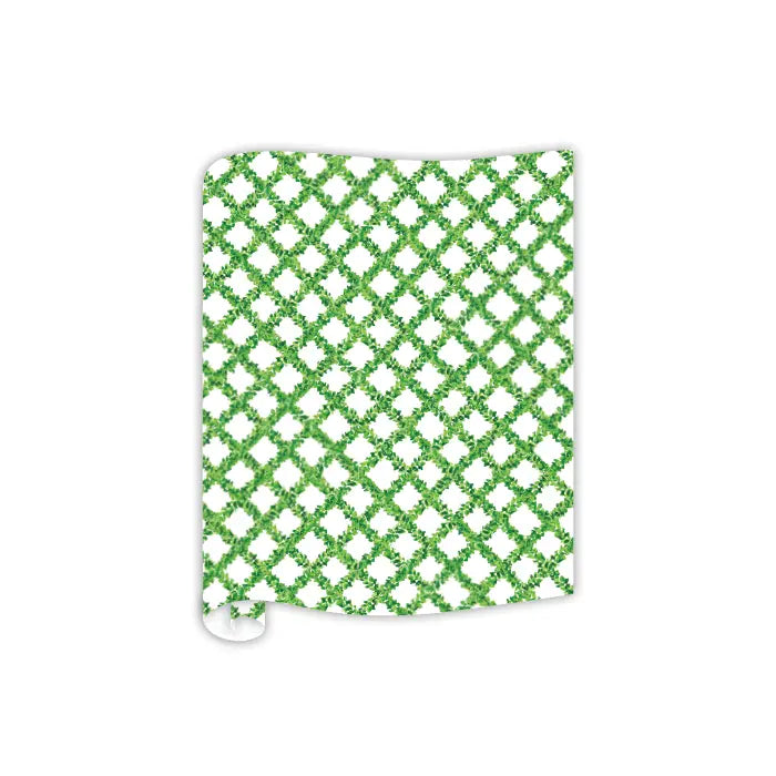 Handpainted Boxwood Trellis Table Runners