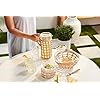 Acrylic Woven Pitcher & Glass Set