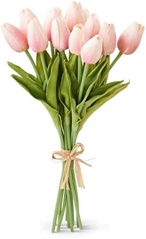 13.5 Inch Pink Real Touch Mini Tulip Bundle