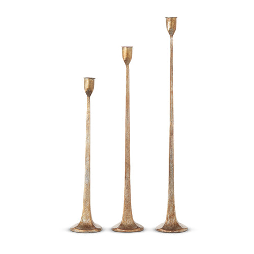 19.75" Gold Candle Sticks