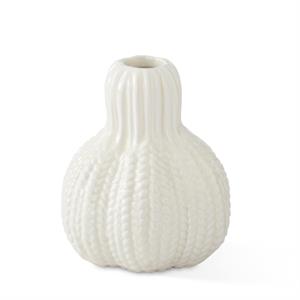 5.5 Inch Cream Porcelain Gourd Bud Vase