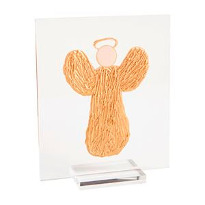 LARGE ACRYLIC ANGEL PLAQUE STAND