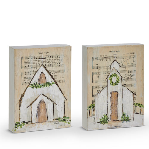 10" Music Sheet Church Block