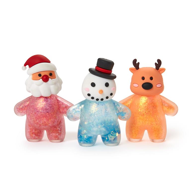 Glitter Squishy Toy Unit Includes 3 Designs