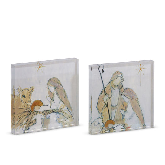 6" Glorify Him Acrylic Block