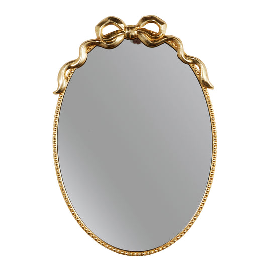 24" Gold Bow Mirror
