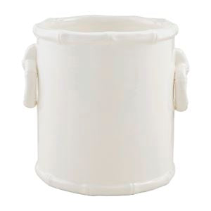 White Bamboo Utensil Holder