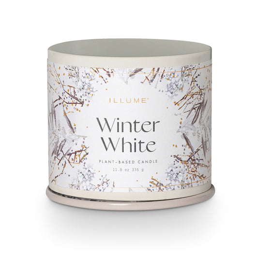 Winter White Vanity Tin Can