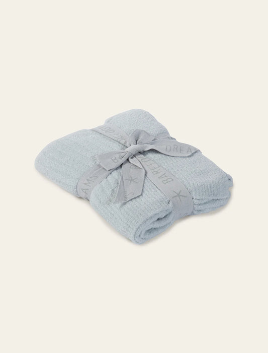 CCL Ribbed Baby Blanket Blue