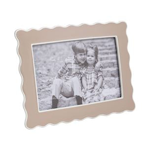 Taupe Ruffle Enamel Frame