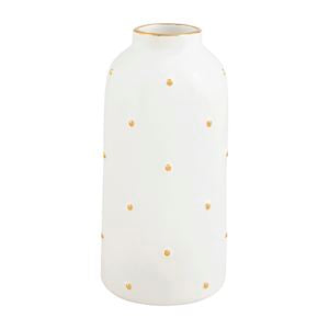 Medium Gold Bead Ceramic Vase