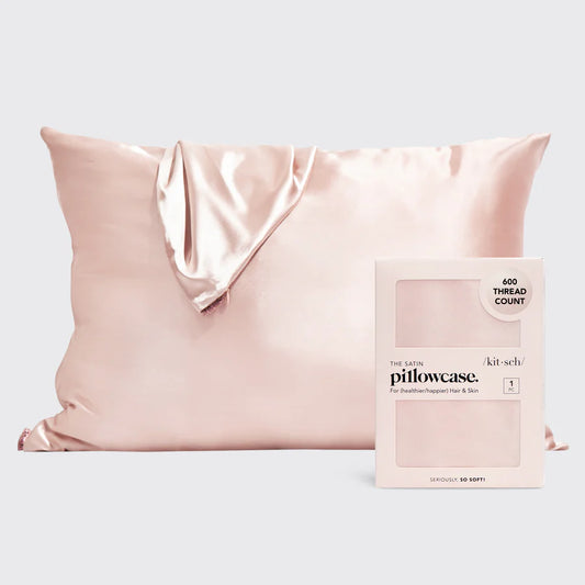 satin pillowcase - standard blush pink