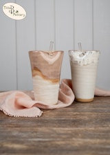 Tumbler with Glass Straw
