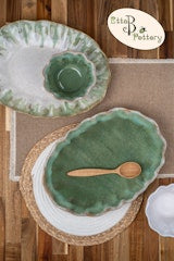 Fluttered Oval Platter