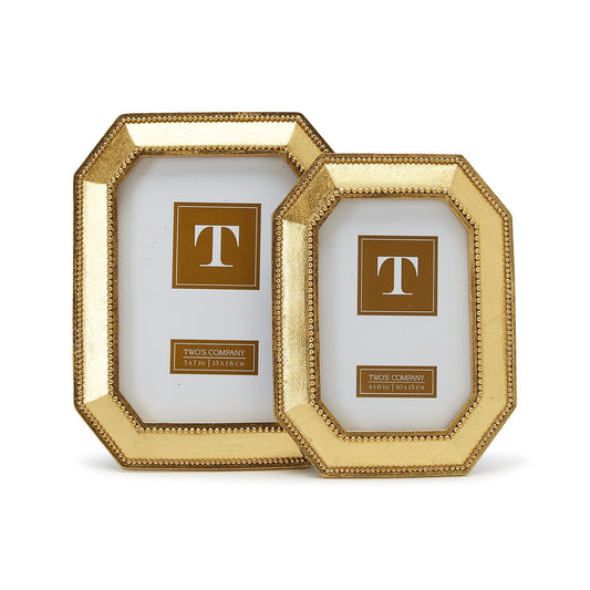 Beads of Gold Photo Frame