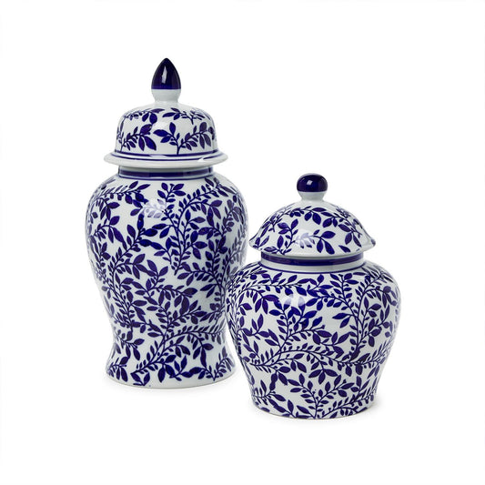 Blue & White chinoiserie Temple Jars