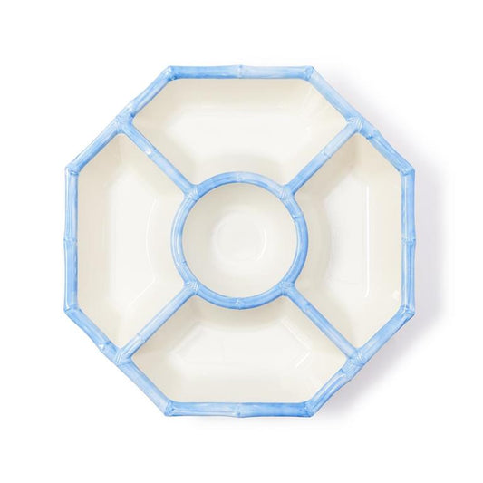 French Blue Bamboo Touch Chip & Dip