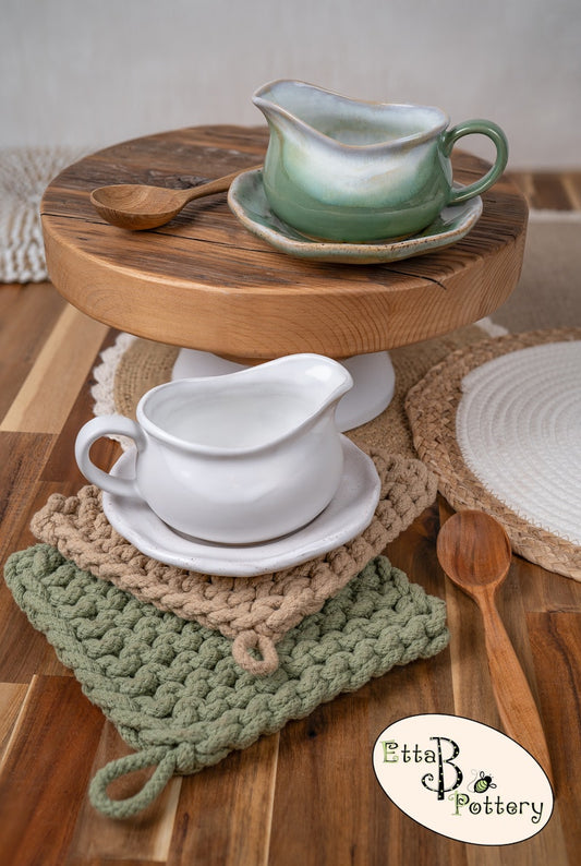 Gravy Boat & Saucer-Botanical