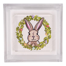 Bunny Egg Wreath Napkin Weight