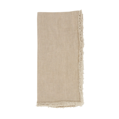 Fringed Design Napkin-Natural