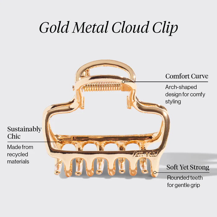 metal claw clip - gold